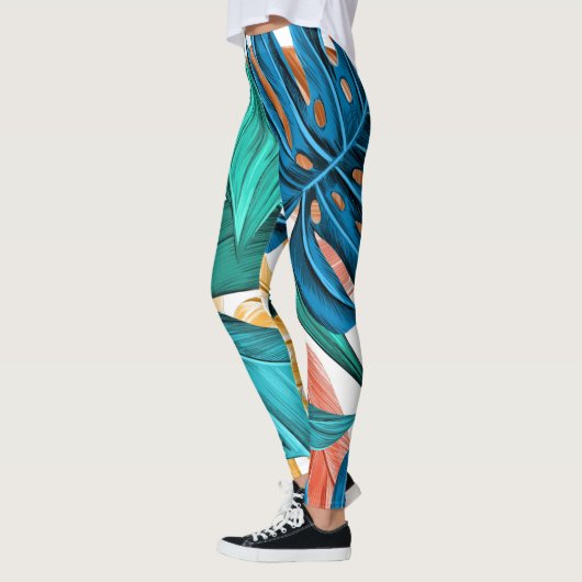 Tropische Blätter Leggings (Links)