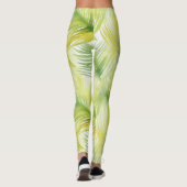 Tropische Blätter Leggings (Rückseite)