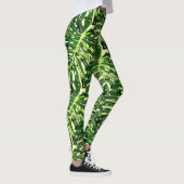 Tropische Blätter Leggings (Rechts)