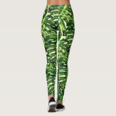 Tropische Blätter Leggings (Rückseite)