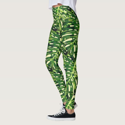 Tropische Blätter Leggings (Links)