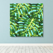 Tropische Blätter Leinwand (Insitu (Holzboden))