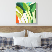 Tropische Blätter Leinwanddruck (Insitu (Schlafzimmer))