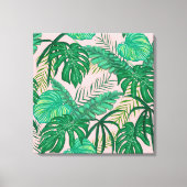 Tropische Blätter Leinwanddruck (Vorderseite)