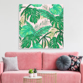 Tropische Blätter Leinwanddruck (Insitu (Wohnzimmer))