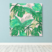 Tropische Blätter Leinwanddruck (Insitu (Holzboden))