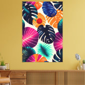 Tropische Blätter Leinwanddruck (Insitu (Wohnzimmer))