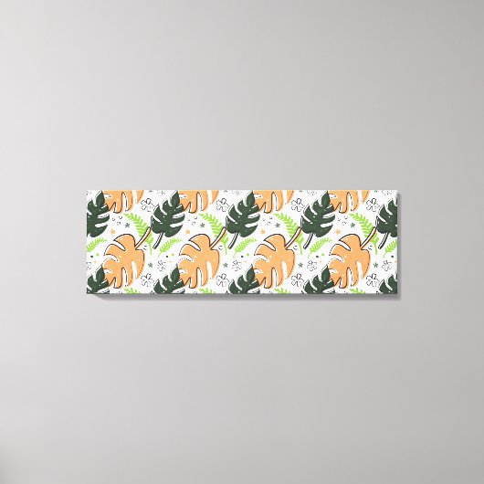 tropische Blätter Leinwanddruck (Vorderseite)