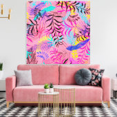 Tropische Blätter Leinwanddruck (Insitu (Wohnzimmer))