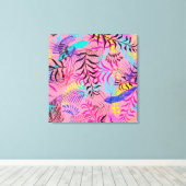 Tropische Blätter Leinwanddruck (Insitu (Holzboden))