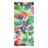 Tropische Blätter Maximale Hochzeitskarte Werbekarte (Hinten)