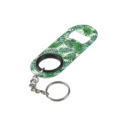 Tropische Blätter Mini Flaschenöffner (Rückseite Schrägansicht)