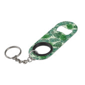 Tropische Blätter Mini Flaschenöffner (Vorderseite Schrägansicht)