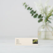 Tropische Blätter Mini Visitenkarte (Stehend Vorderseite)