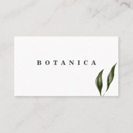 Tropische Blätter Moderne Visitenkarte