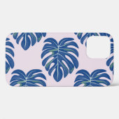 Tropische Blätter modisches, nahtloses Muster Case-Mate iPhone Hülle (Rückseite (Horizontal))