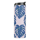 Tropische Blätter modisches, nahtloses Muster Thermosbecher (Nach links gedreht)