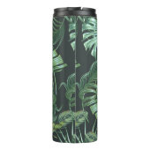 Tropische Blätter, Monstera, Bananenblätter, Dschu Thermosbecher (Rückseite)