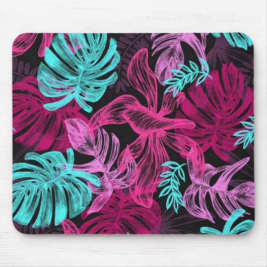Tropische Blätter Mousepad (Vorne)