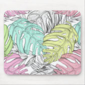 Tropische Blätter Mousepad (Vorne)