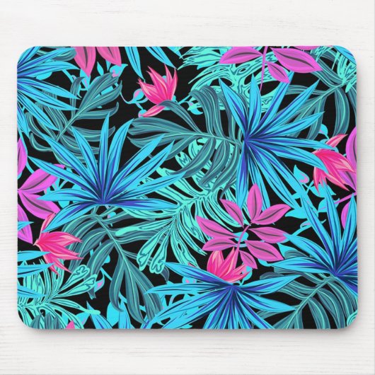 Tropische Blätter Mousepad (Vorne)