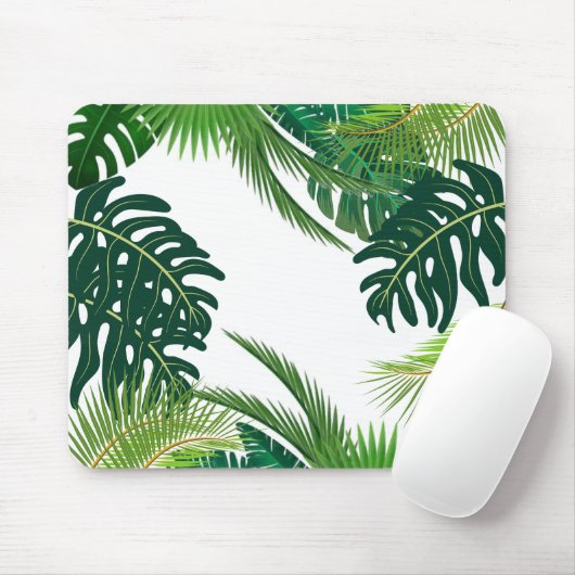 Tropische Blätter Mousepad (Mit Mouse)