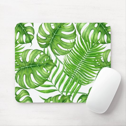 Tropische Blätter Mousepad (Mit Mouse)