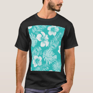 Tropische Blätter: Muster für Vintage Pflanze T-Shirt