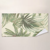 Tropische Blätter nahtlos Badehandtuch (Badehandtuch)