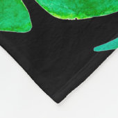 Tropische Blätter nahtlos Fleecedecke (Ecke)