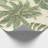 Tropische Blätter nahtlos Geschenkpapier (Ecke)