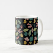 Tropische Blätter nahtlos Kaffeetasse (VorderseiteRechts)