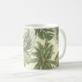 Tropische Blätter nahtlos Kaffeetasse (VorderseiteRechts)