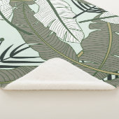 Tropische Blätter nahtlos Sherpadecke (3/4)