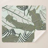 Tropische Blätter nahtlos  Sherpadecke (Vorderseite (Horizontal))