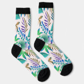 Tropische Blätter nahtlos Socken (Rechts)