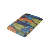 Tropische Blätter, nahtlose Blumenmuster. Badematte (Schrägansicht)