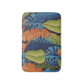 Tropische Blätter, nahtlose Blumenmuster. Badematte (Vorderseite Vertikal)