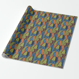 Tropische Blätter, nahtlose Blumenmuster. Geschenkpapier
