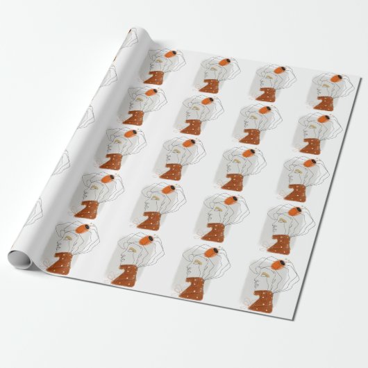 Tropische Blätter, Nahtloses Muster. Geschenkpapier (Ungerollt)