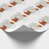 Tropische Blätter, Nahtloses Muster. Geschenkpapier (Ecke)