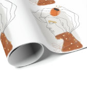 Tropische Blätter, Nahtloses Muster. Geschenkpapier (Rolleneckpunkt)