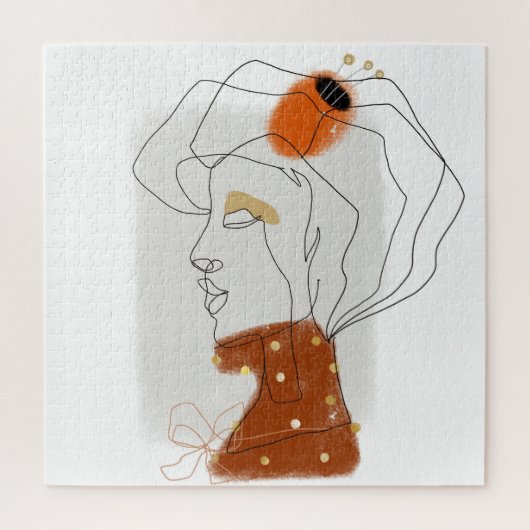 Tropische Blätter, Nahtloses Muster. Puzzle (Vertikal)