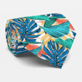 Tropische Blätter Neck Tie Your Summer Party Krawatte (Gerollt)