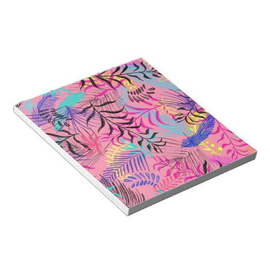 Tropische Blätter Notizblock (angewinkelt)