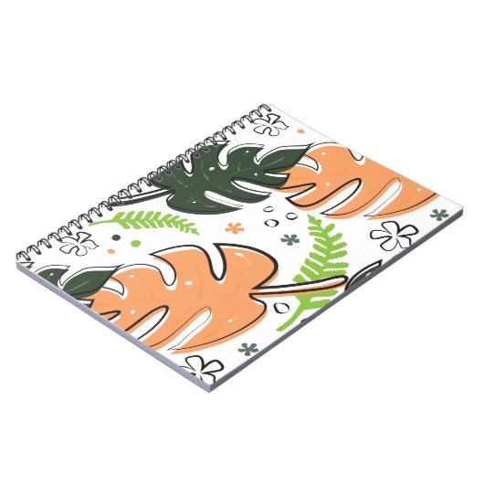 tropische Blätter Notizblock (Linke Seite)