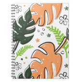 tropische Blätter Notizblock (Vorderseite)