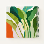 Tropische Blätter Notizblock (Rückseite)