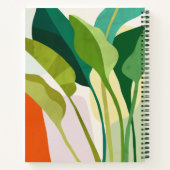 Tropische Blätter Notizblock (Rückseite)