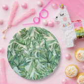 Tropische Blätter Ombre Pappteller (Party)